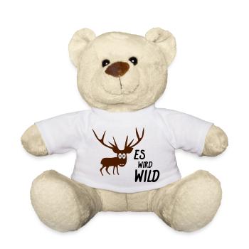 es wird wild - Teddy - Weiß - Vorne