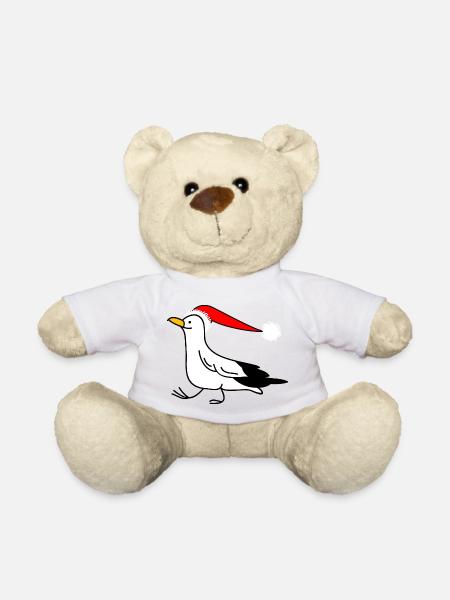 Weihnachtsmöwe - Teddy - Weiß