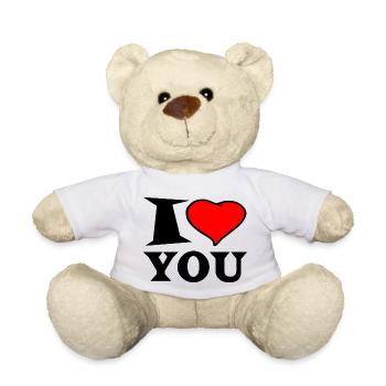 I love you - Nounours - blanc - Devant