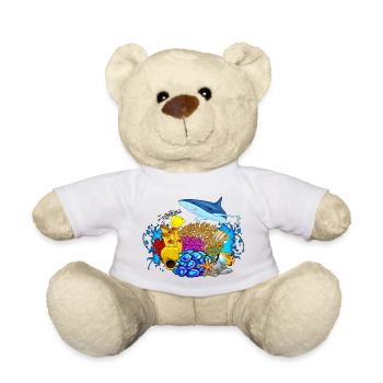 Tauchen - Tauchen Unterwasserwelt Meereslebewesen - Teddy - Weiß - Vorne