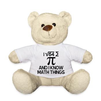 Ich habe einige Kuchen und ich weiß, was wichtig ist - Teddy - Weiß - Vorne