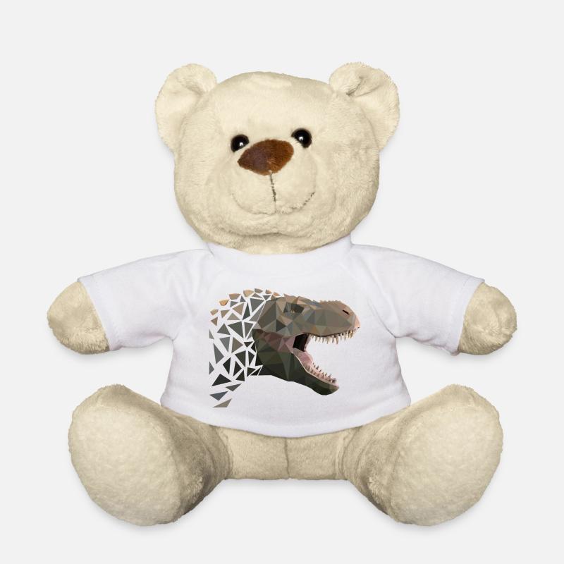 T-Rex / Tyrannosaurus Rex polygon - Teddy Bear - white