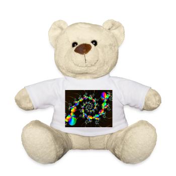 SPIRAL RAINBOW HEARTS - Teddy - Weiß - Vorne