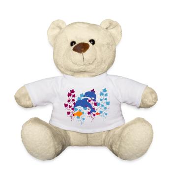 Dolphin dolphin - Teddy Bear - white - Front