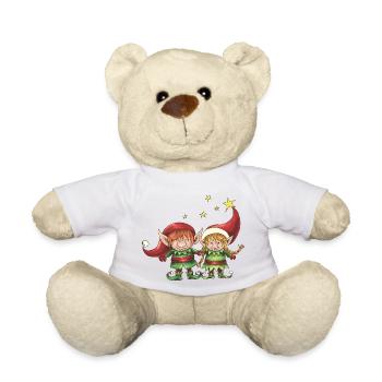 2 Elves - Teddy Bear - white - Front