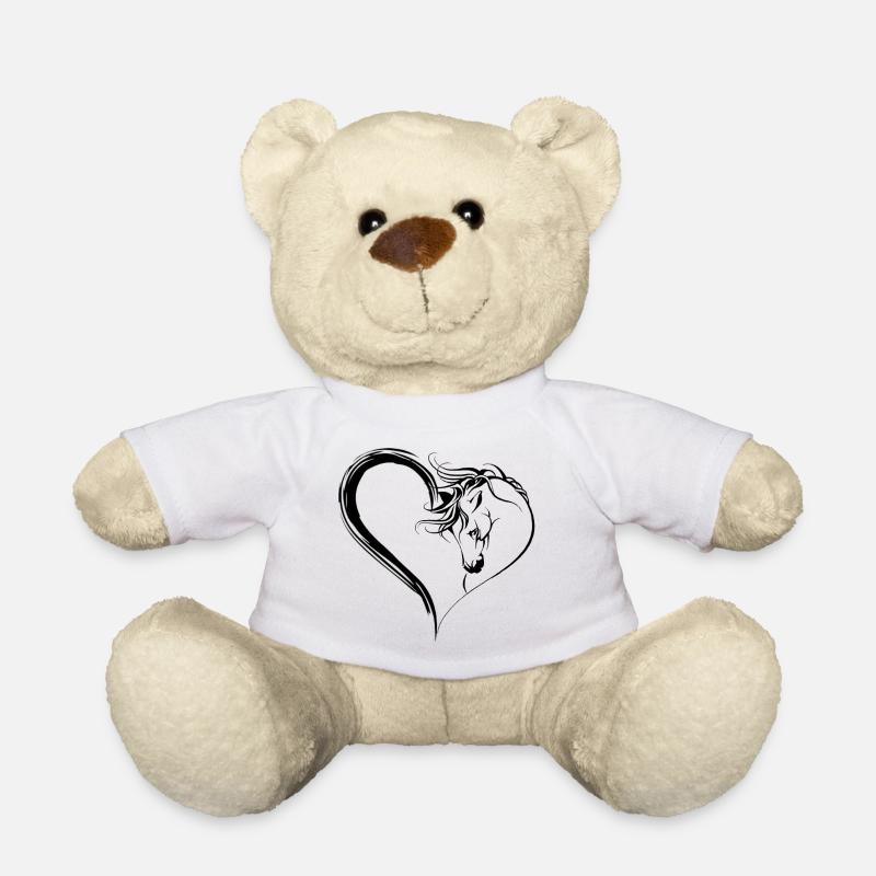Pferdeherz - Teddy - Weiß
