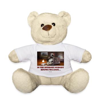 Im Internet weiß niemand, dass ich ein Malamute bin ... - Teddy - Weiß - Vorne