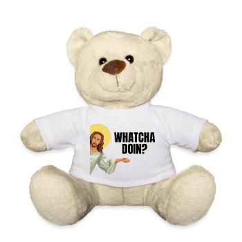 Drôle jesus motif - Whatcha Doin ? - Nounours - blanc - Devant