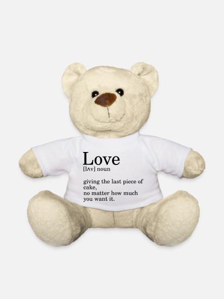 Definition of love - Teddy Bear - white