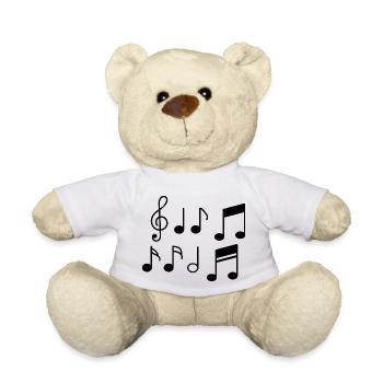 Clé de partition - Nounours - blanc - Devant