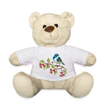Bunter Vogel - Teddy - Weiß - Vorne