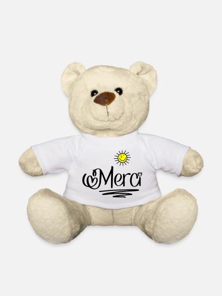 Merci - Nounours - blanc