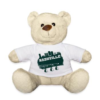 Nashville Gitarre country music citygeschenk - Teddy - Weiß - Vorne