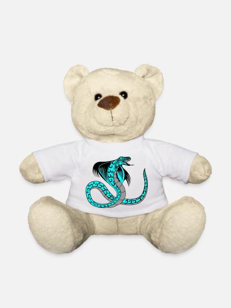 snake 02 - Teddy Bear - white