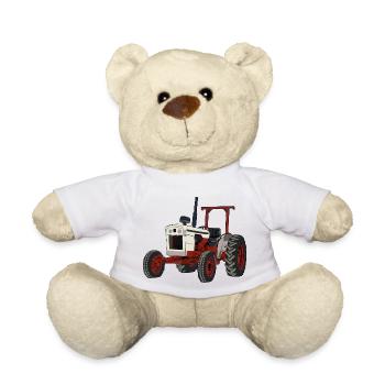 Tracteur blanc - Nounours - blanc - Devant