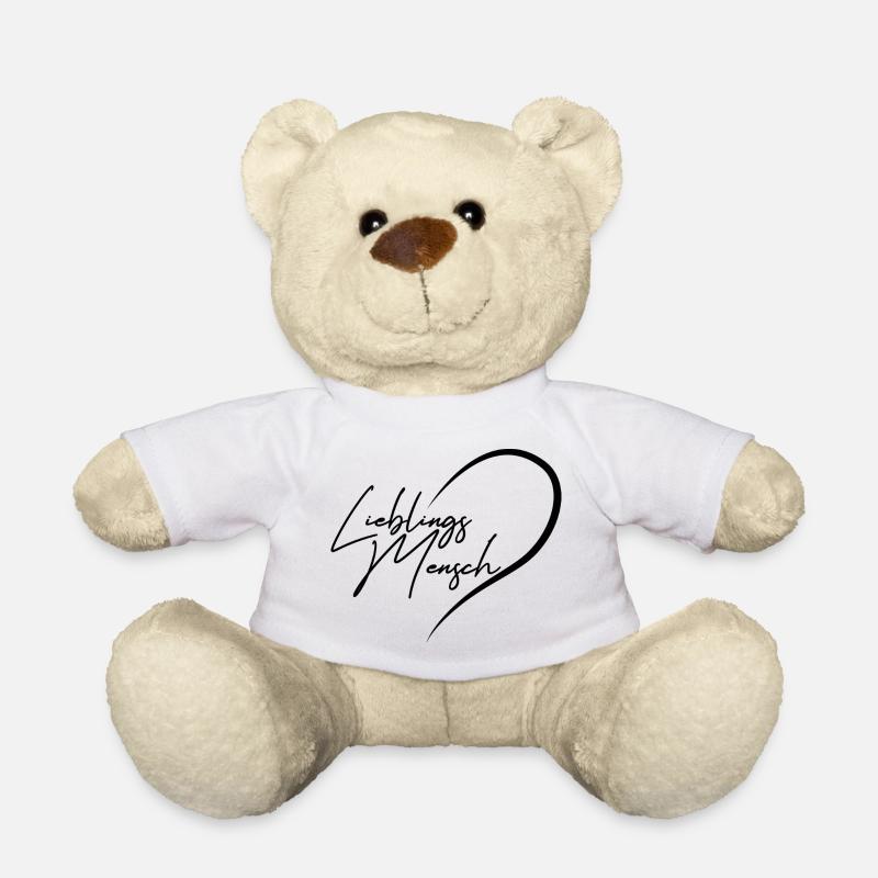 Lieblingsmensch schwarz - Teddy - Weiß
