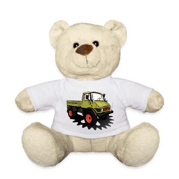 Unimog - Oldtimer - Offroad - Universal motor device - Teddy Bear - white - Front