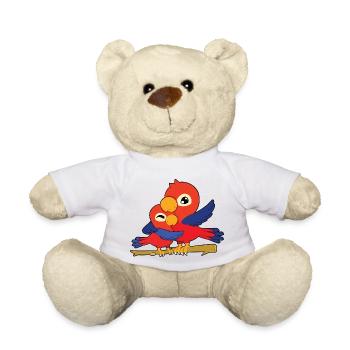 Câlins de la famille Parrot - Nounours - blanc - Devant