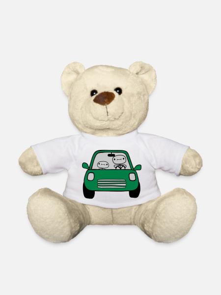 Papa Kind Auto - Teddy - Weiß