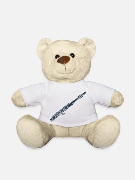 Flûte traversière - Nounours - blanc