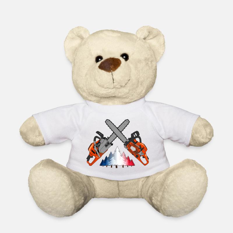 Tronçonneuse - France - Nounours - blanc