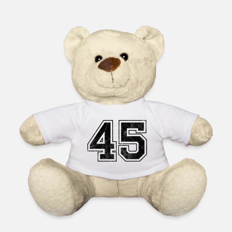 Numéro 45 - Nounours - blanc