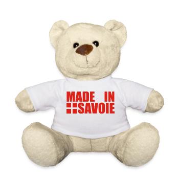 MADE IN SAVOIE drapeau - Nounours - blanc - Devant