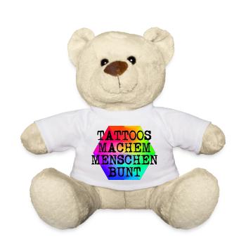 BUNTE mENSCHEN TATTOOS - Teddy - Weiß - Vorne