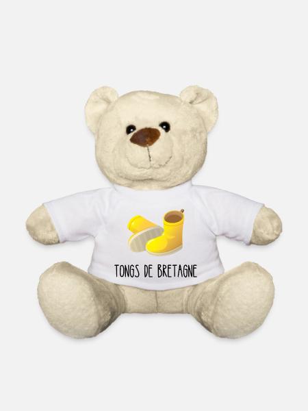TONGS DE BRETAGNE - Nounours - blanc