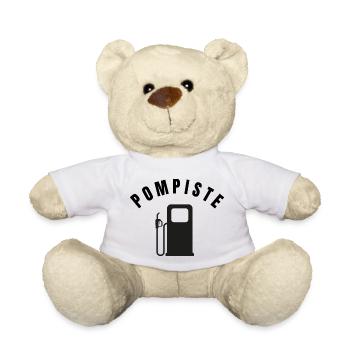 Collection Pompiste - Profession - Nounours - blanc - Devant