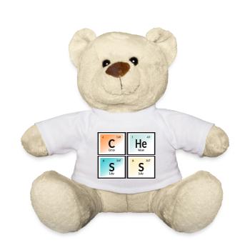 Chess | Periodic Table of Elements - Teddy Bear - white - Front