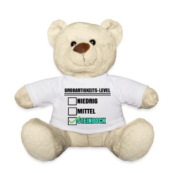 Astrologie Steinbock Statement Tierkreiszeichen - Teddy - Weiß - Vorne