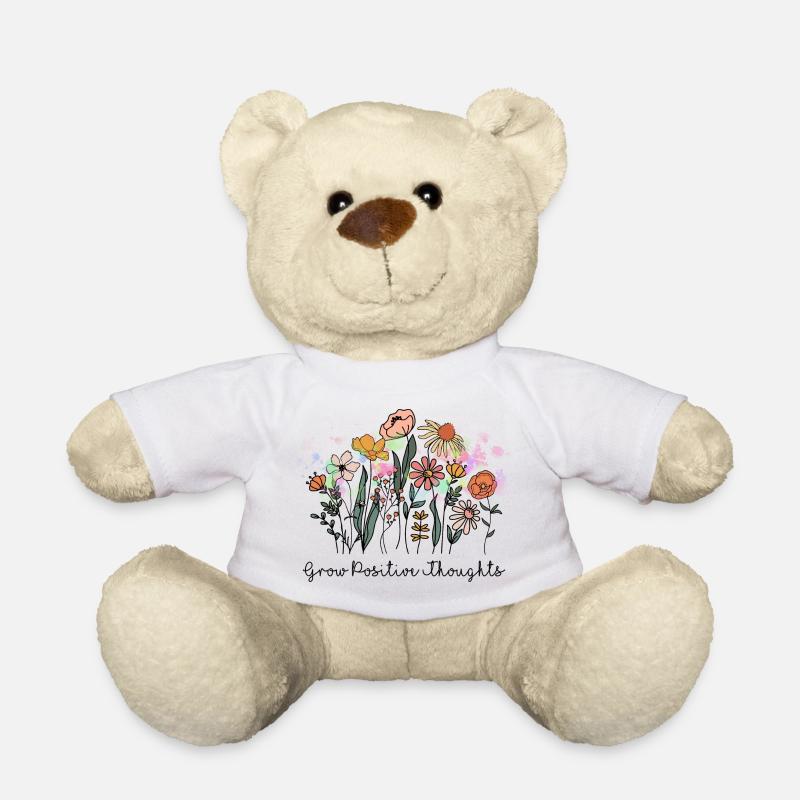 Entwickeln Sie positive Gedanken - Teddy - Weiß