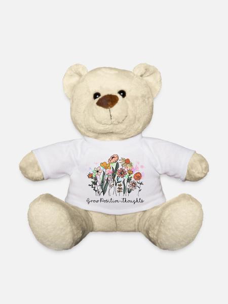Entwickeln Sie positive Gedanken - Teddy - Weiß