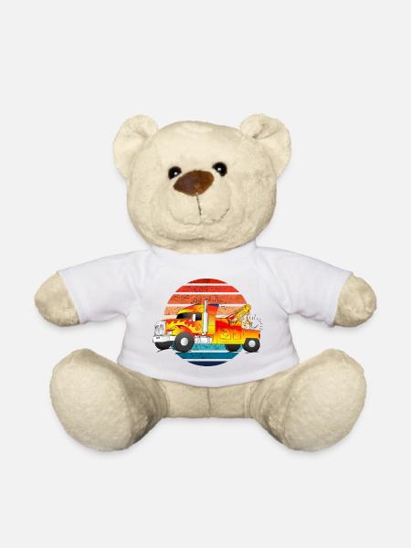 Abschleppwagen Abschleppdienst Abschlepper LKW - Teddy - Weiß
