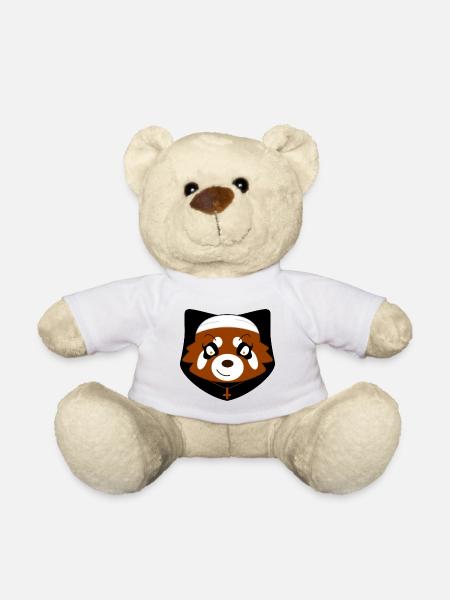 Red panda disguised as a nun for Halloween - Teddy Bear - white