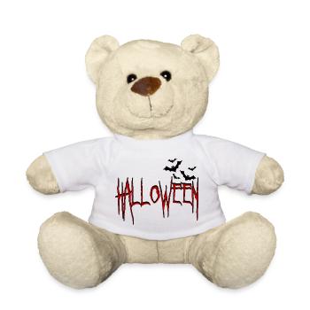 Halloween with bats - Teddy Bear - white - Front