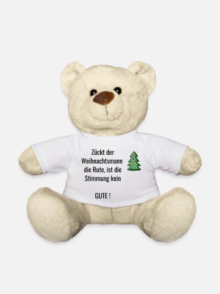 Weihnachten - Teddy - Weiß