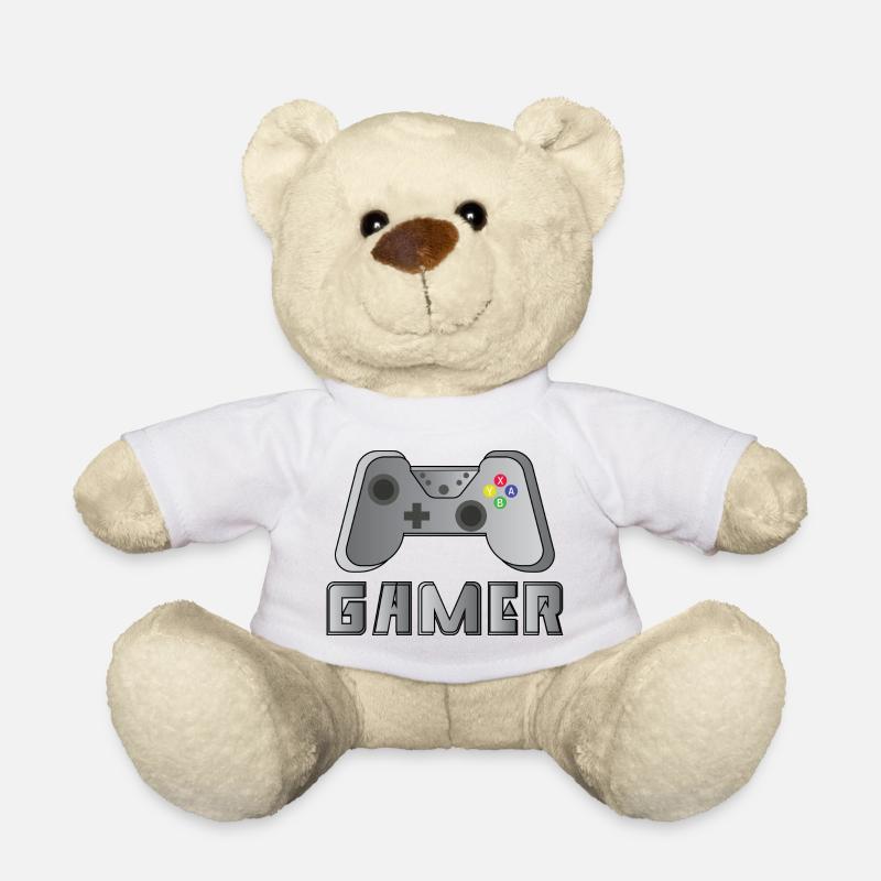 Gamer - Teddy Bear - white