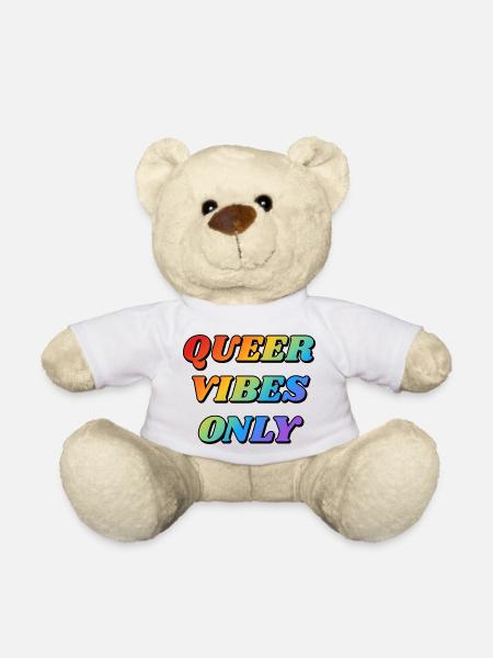 Queer Vibes Nur Regenbogenfarben - Teddy - Weiß