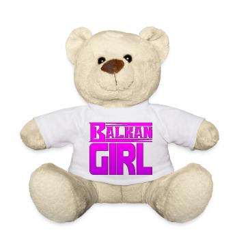 Balkans Croatie Bosnie Serbie juge exyu boy girl - Nounours - blanc - Devant