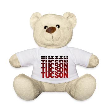 Tucson Schriftzug Gradient Poster - Teddy - Weiß - Vorne