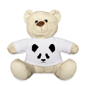 Panda Gesicht - Teddy - Weiß - Vorne