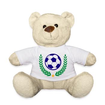 Fußball Soccer - Teddy - Weiß - Vorne