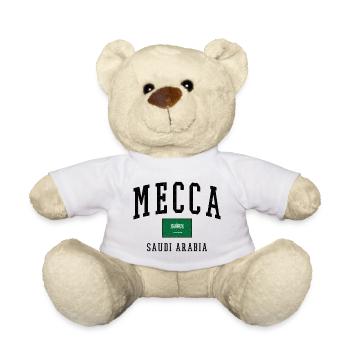 Mecca Saudi Arabia Flag Design - Teddy Bear - white - Front