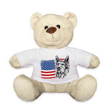 BERGER PICARD America Flag Sunglasses Wilsigns - Teddy Bear - white - Front