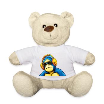 Monkey Dj - Nounours - blanc - Devant