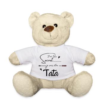 Je vais être tata - Nounours - blanc - Devant