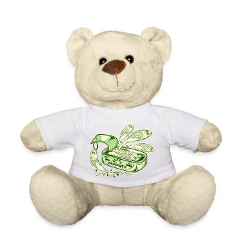 Funny Sardines Tin Canned Fish - Teddy Bear - white - Front