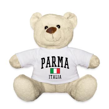 Parma Italia Design mit Landesflagge Beschreibung: - Teddy - Weiß - Vorne